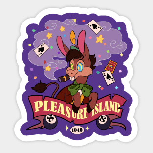 Pleasure Island Sticker